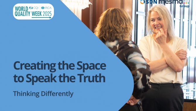 Thinking Differently. Creating the Space to Speak the Truth